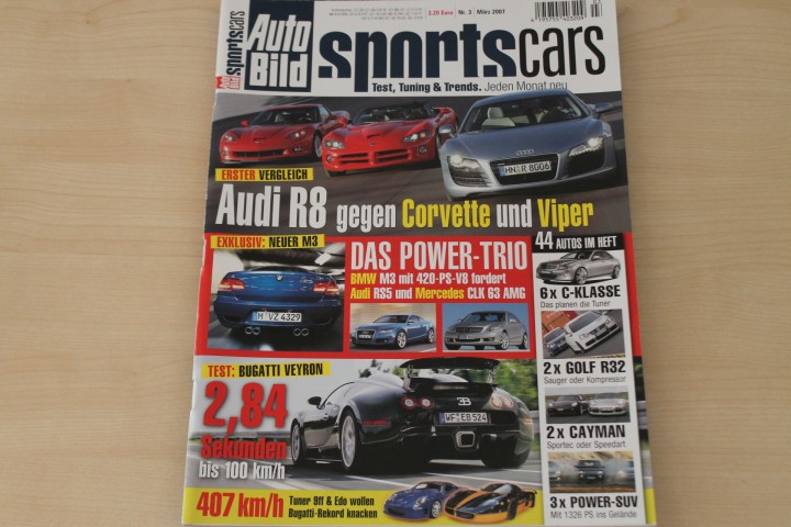 Deckblatt Auto Bild Sportscars (03/2007)